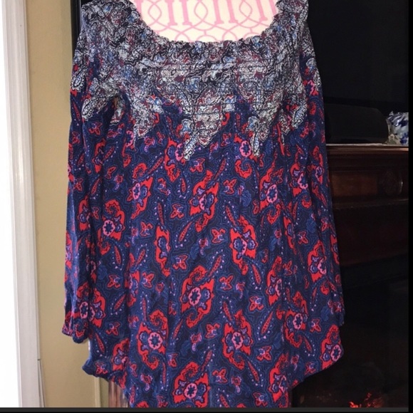 🌻NWT VINTAGE AMERICA MED PAISLEY TOP - Picture 12 of 12